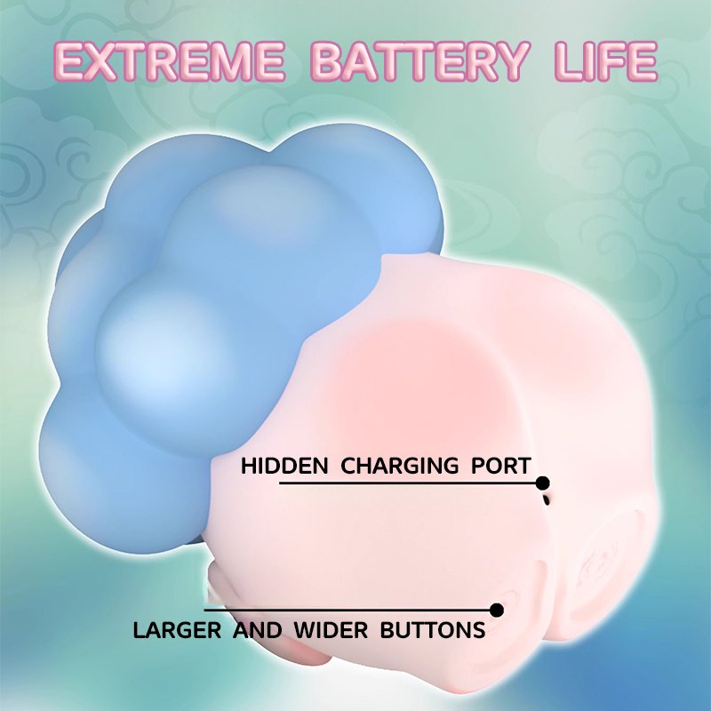 Cloud-shaped clitoral suction stimulator, photo 4