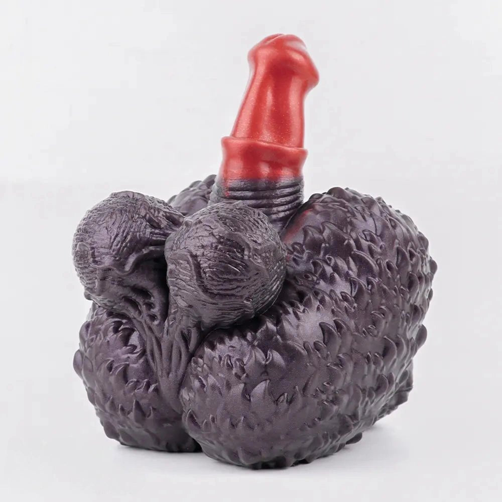 Mixed tone silicone cluster fantasy dildo, photo 1