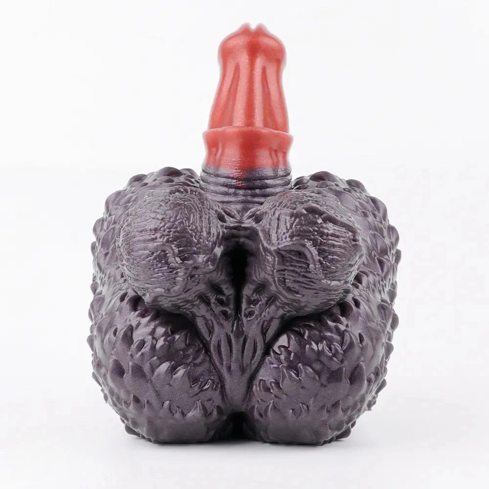 Mixed tone silicone cluster fantasy dildo, photo 4