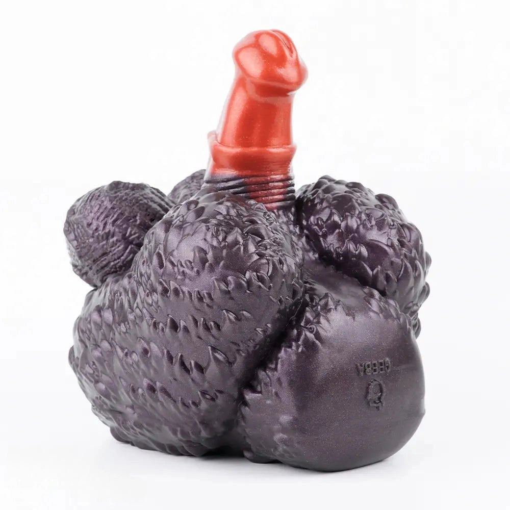 Mixed tone silicone cluster fantasy dildo, photo 6