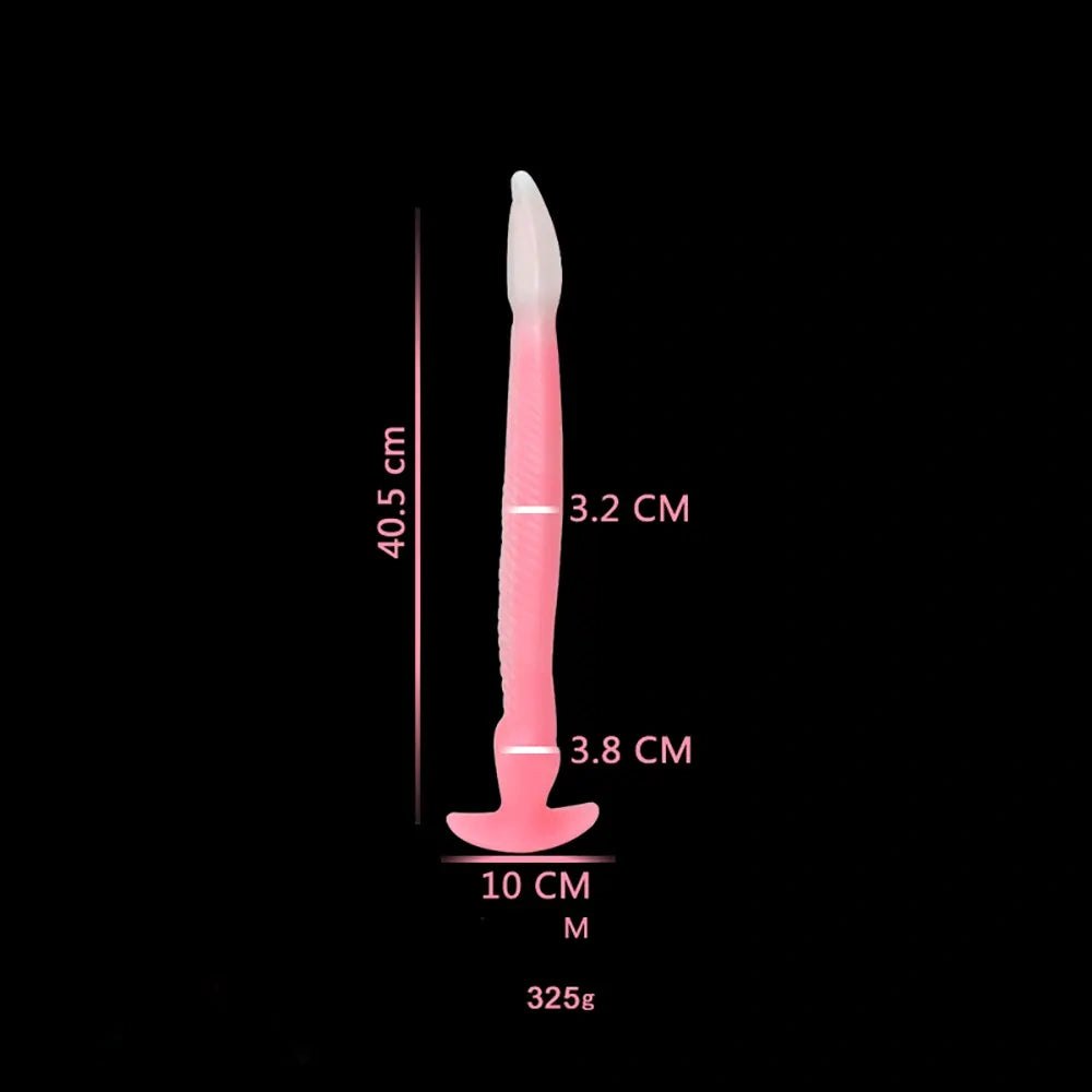 non-luminou C cobra-hood snake silicone fantasy dildo