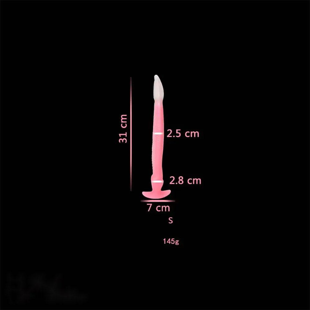 non-luminou C cobra-hood snake silicone fantasy dildo