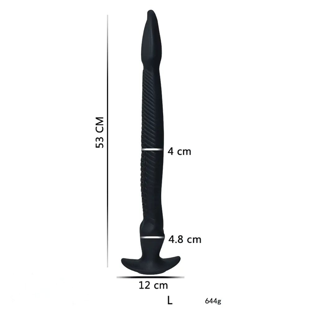 non-luminous A cobra-hood snake silicone fantasy dildo