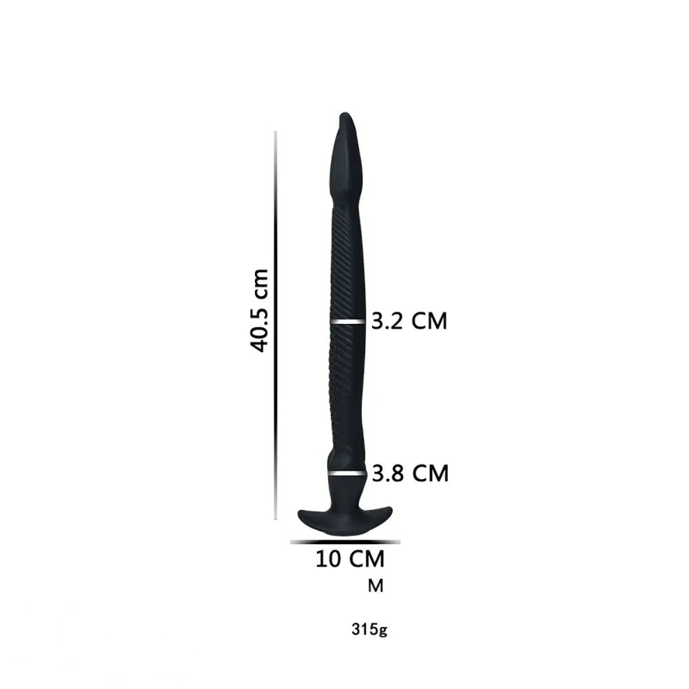 non-luminous A cobra-hood snake silicone fantasy dildo
