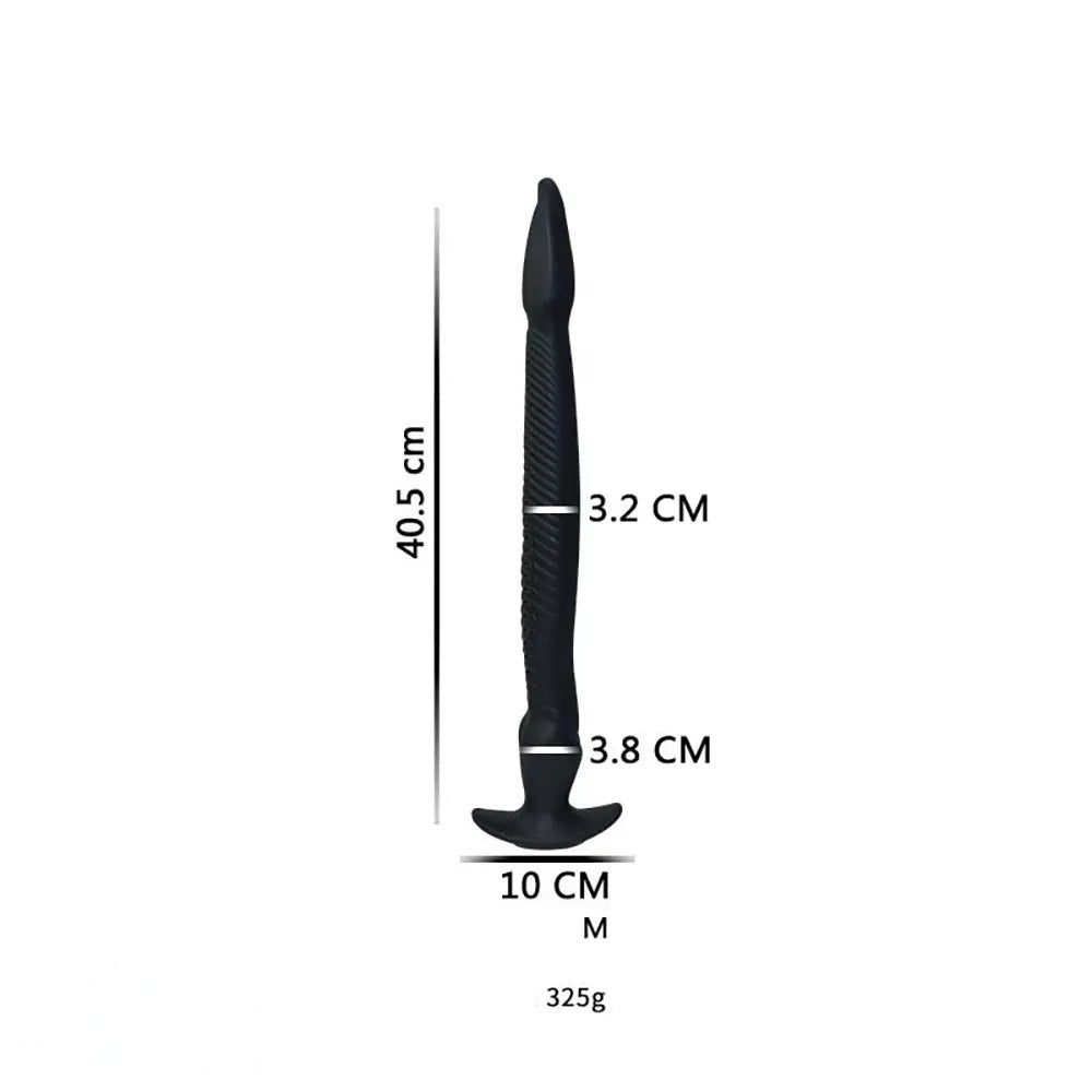non-luminous A cobra-hood snake silicone fantasy dildo