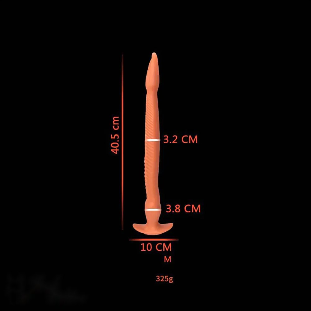 non-luminous B cobra-hood snake silicone fantasy dildo