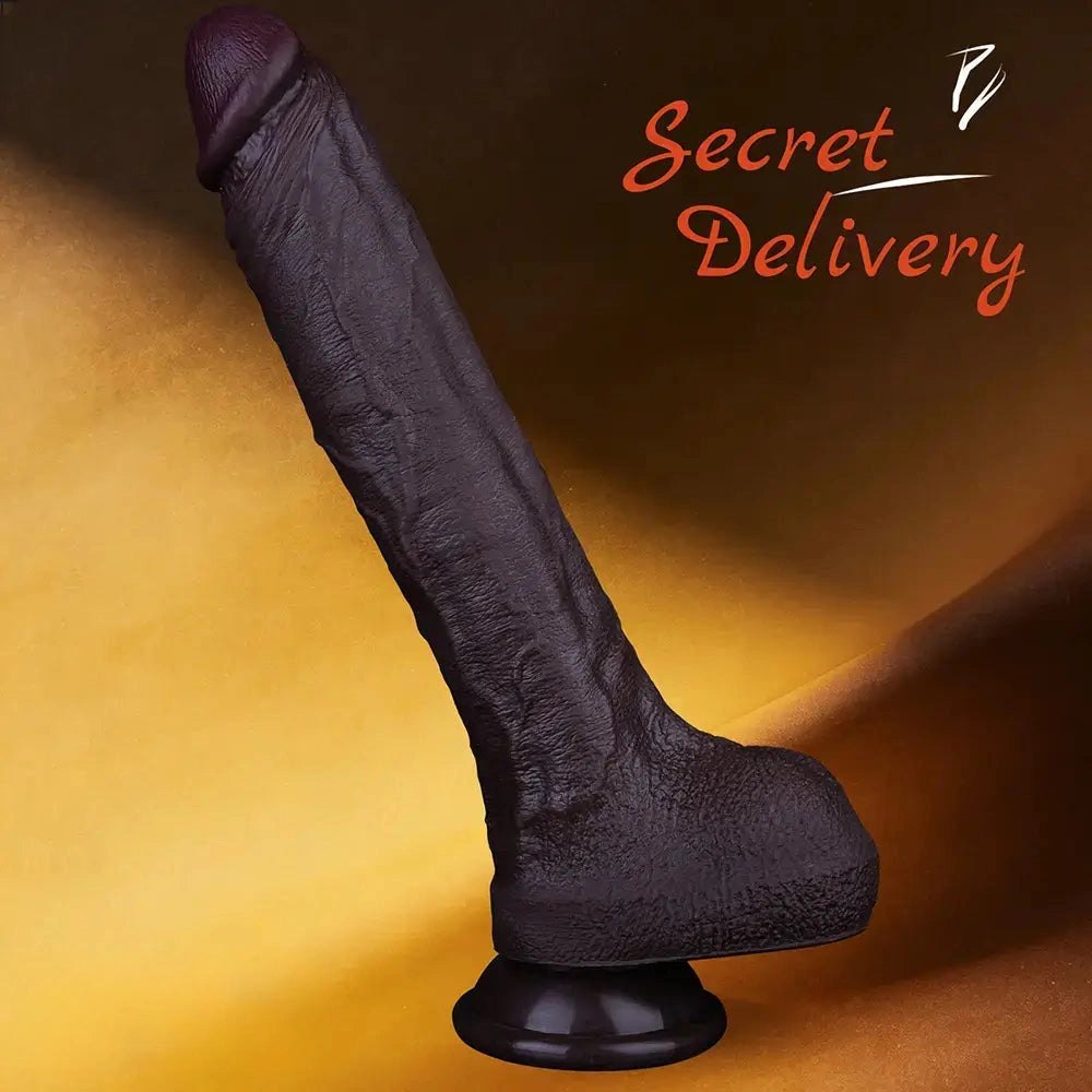 Coffee brown suction cup dildo, photo 3