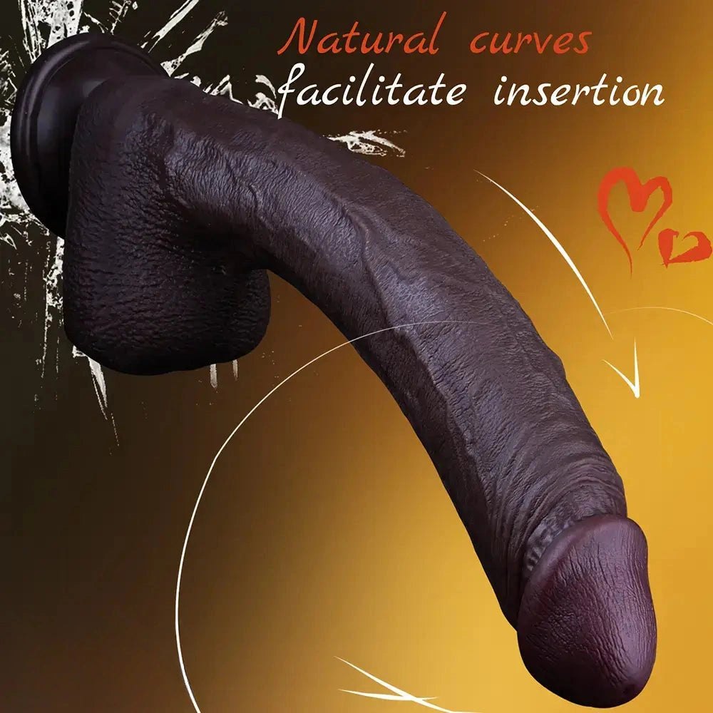 Coffee brown suction cup dildo, photo 4