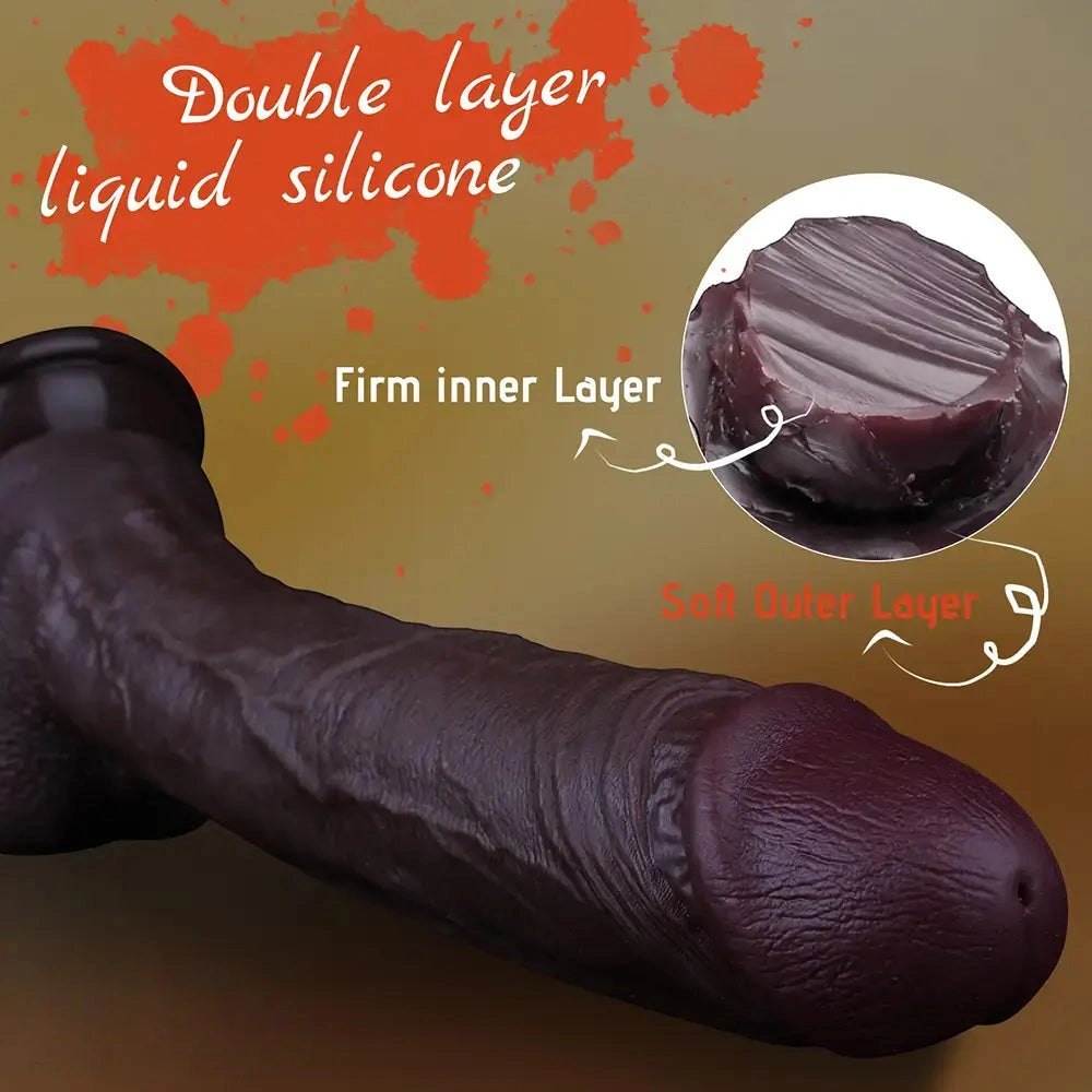 Coffee brown suction cup dildo, photo 5