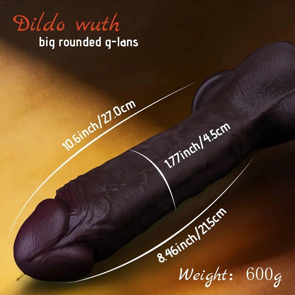 Coffee brown suction cup dildo, photo 7