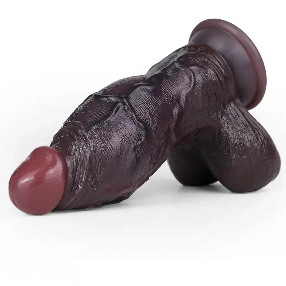 Coffee tone dual density suction cup dildo, photo 12