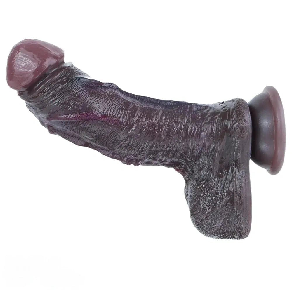 Coffee tone dual density suction cup dildo, photo 15
