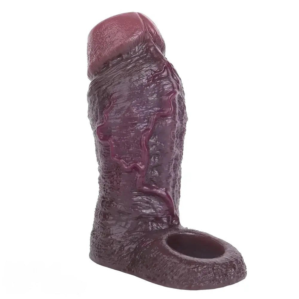 Coffee silicone flexible penis sleeve, photo 1