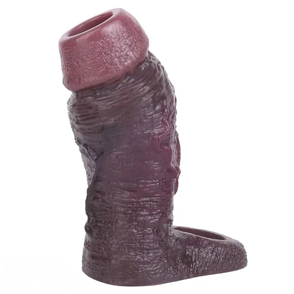 Coffee silicone flexible penis sleeve, photo 15