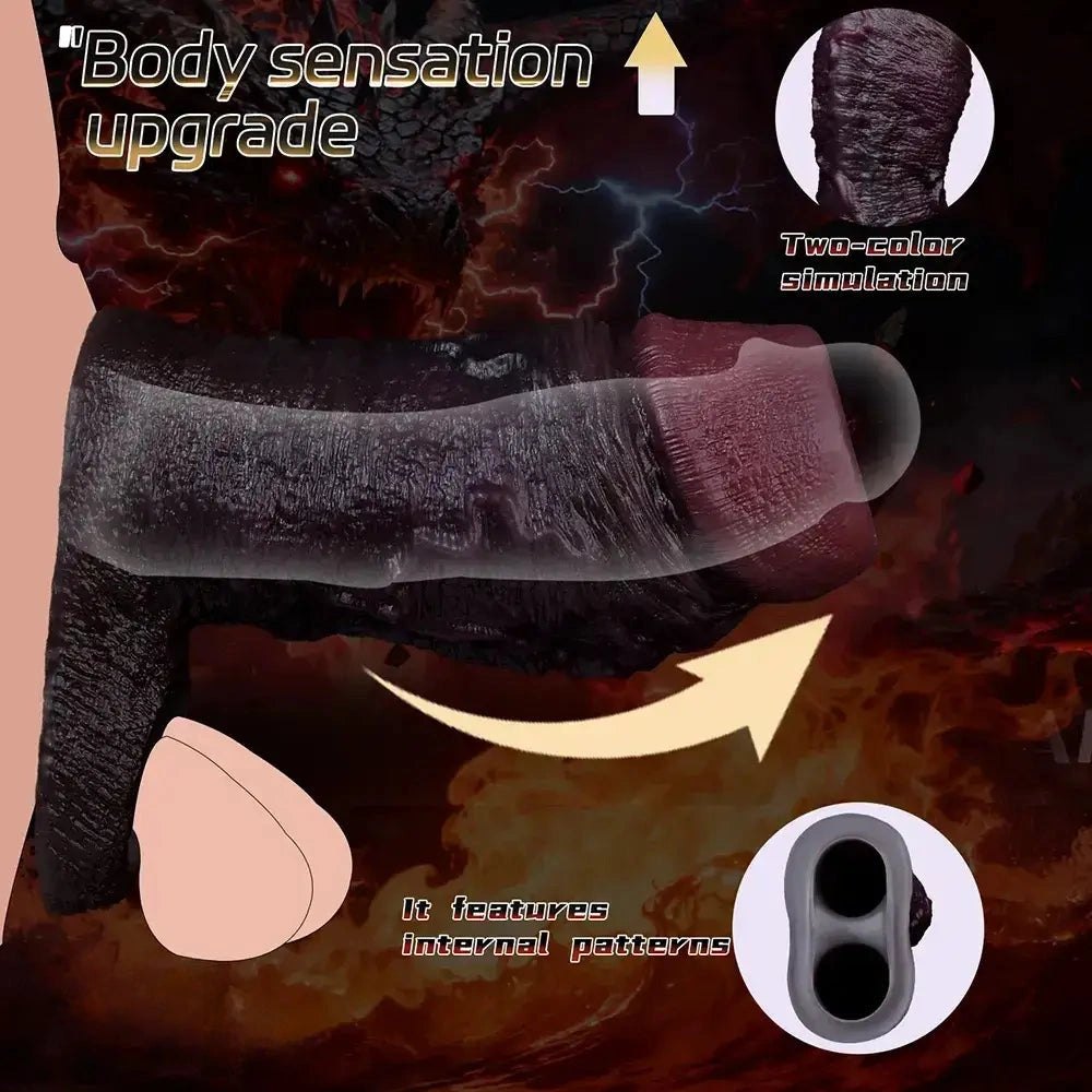 Coffee silicone flexible penis sleeve, photo 3