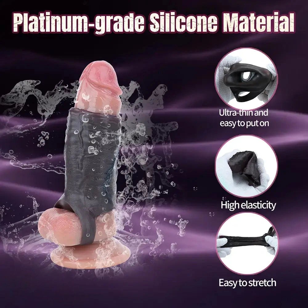 Coffee-tone hollow realistic penis sheath, photo 3