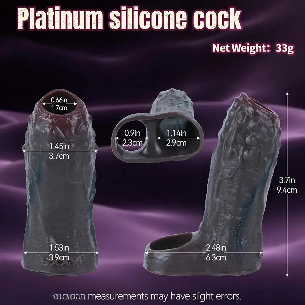 Coffee-tone hollow realistic penis sheath, photo 6