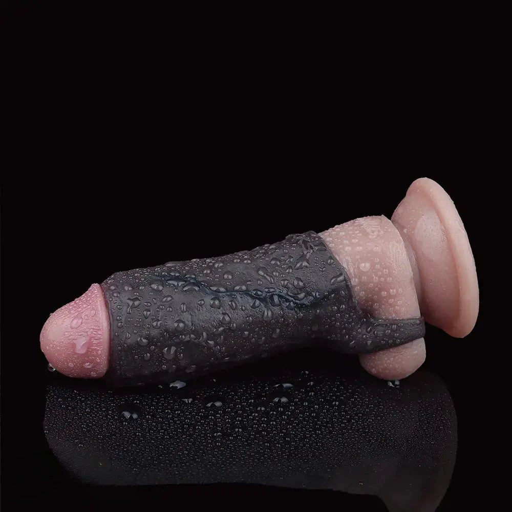Coffee-tone hollow realistic penis sheath, photo 7