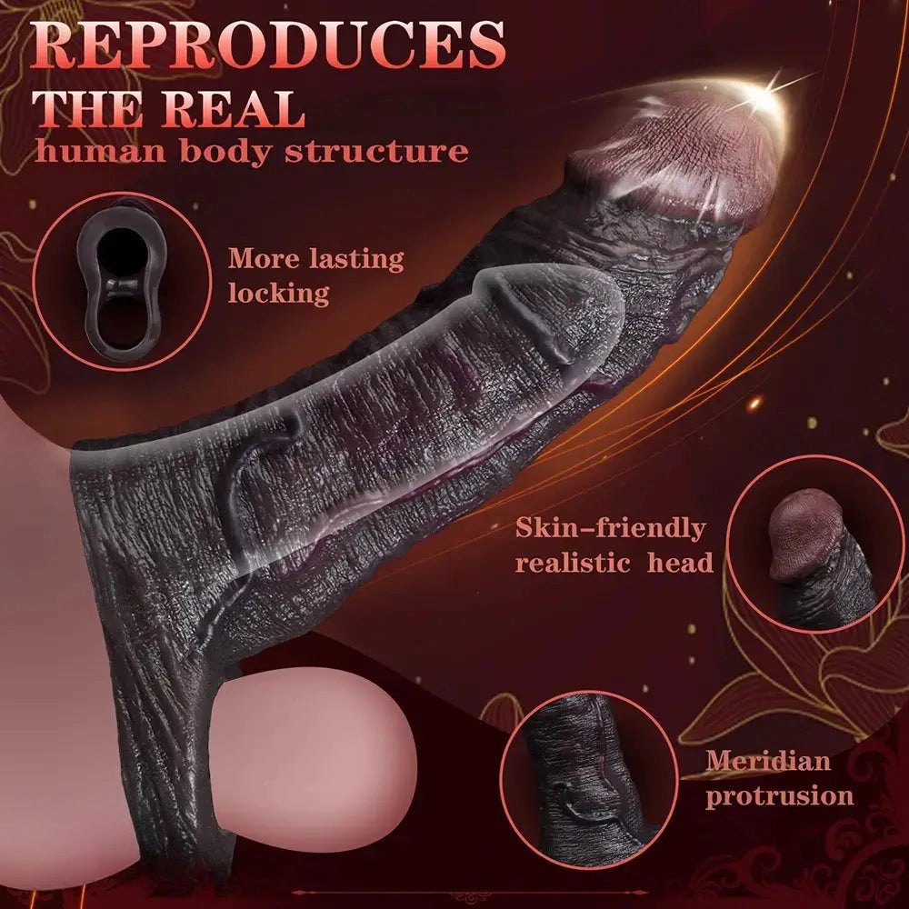 Coffee tone realistic silicone dildo with veins, photo 3