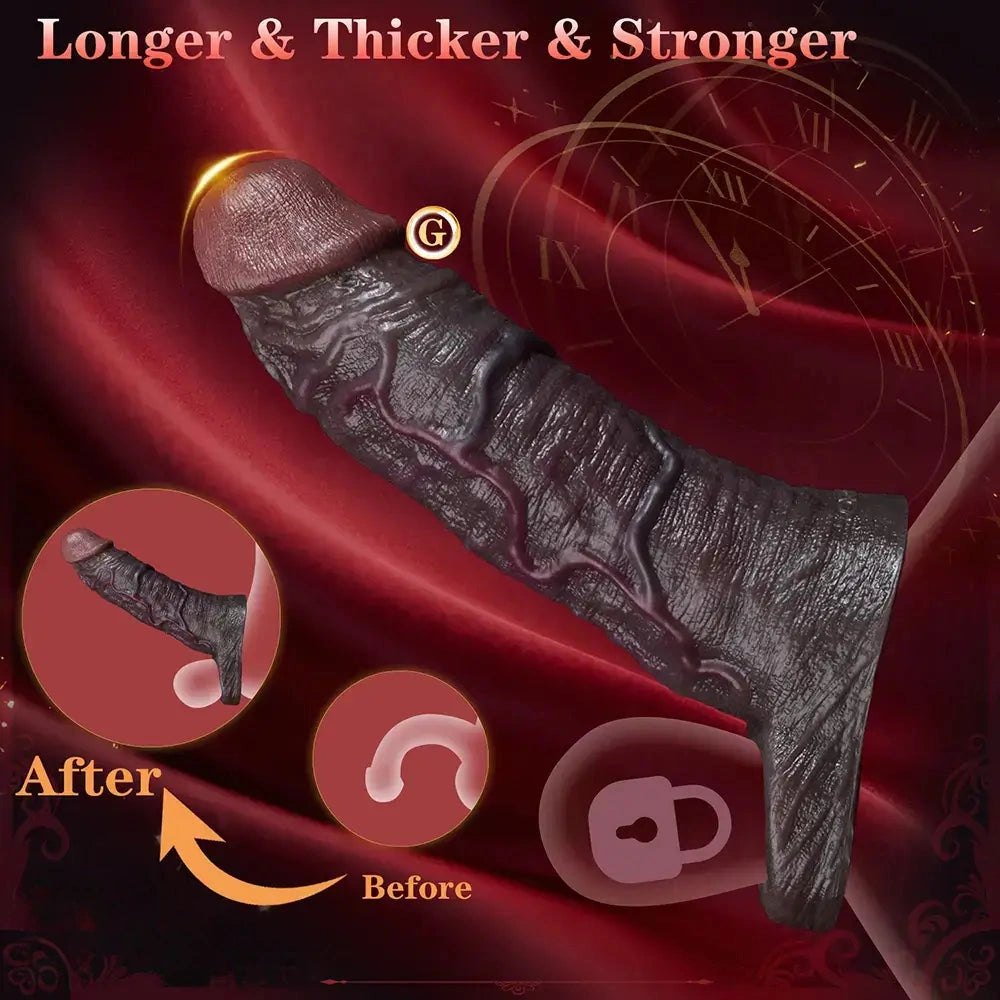 Coffee tone realistic silicone dildo with veins, photo 5