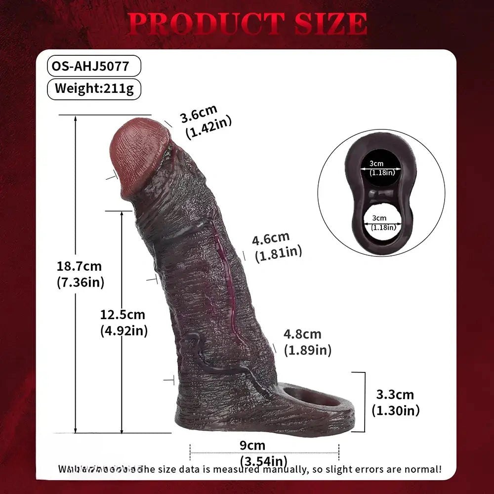 Coffee tone realistic silicone dildo with veins, photo 6