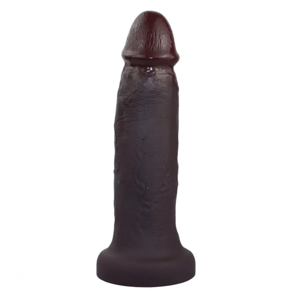 Coffee brown realistic suction cup dildo, photo 1
