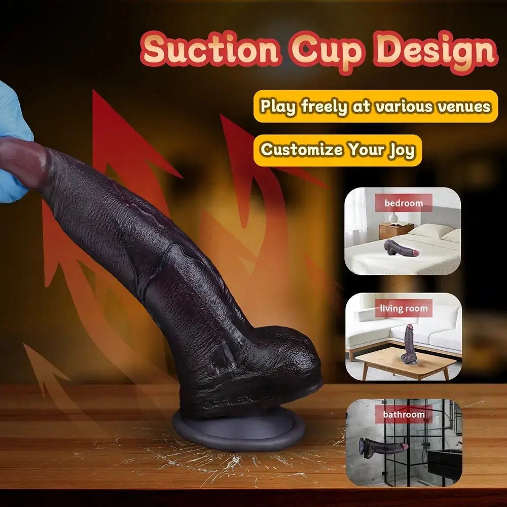 Coffee silicone dildo, photo 4