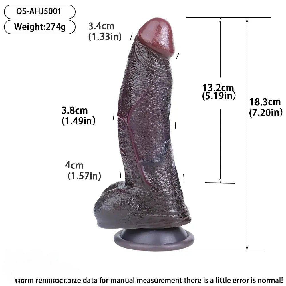 Coffee silicone dildo, photo 6