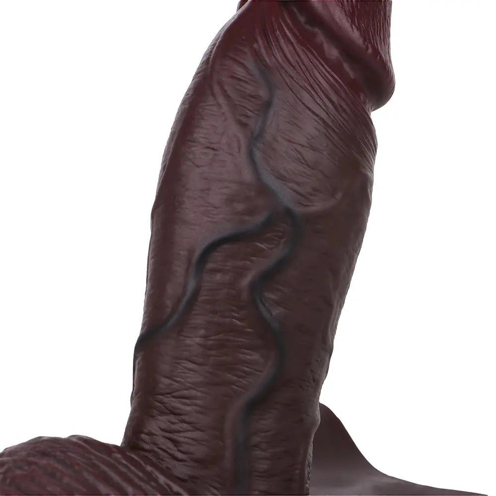 Coffee hollow silicone strap-on dildo with panty brief, photo 13