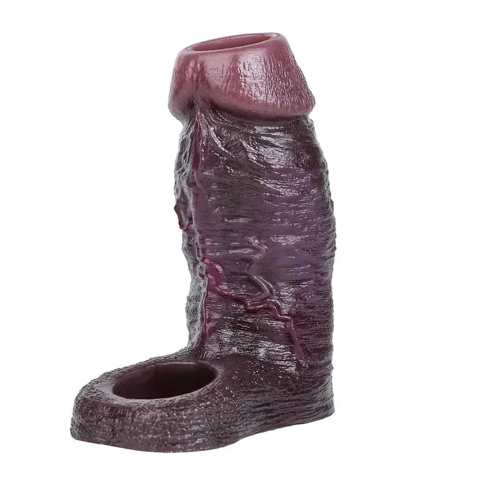 Coffee silicone penis extension sleeve, photo 14