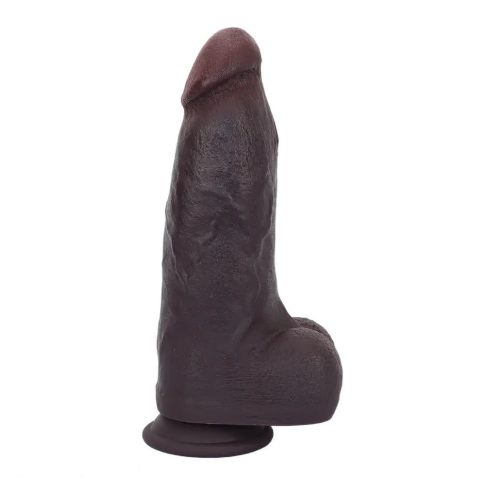 Coffee silicone suction cup dildo, photo 1