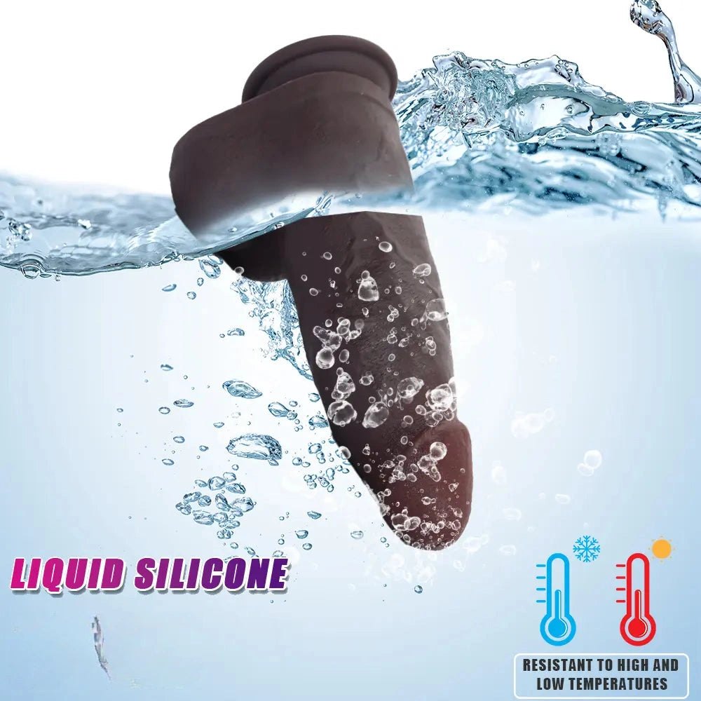 Coffee silicone suction cup dildo, photo 5