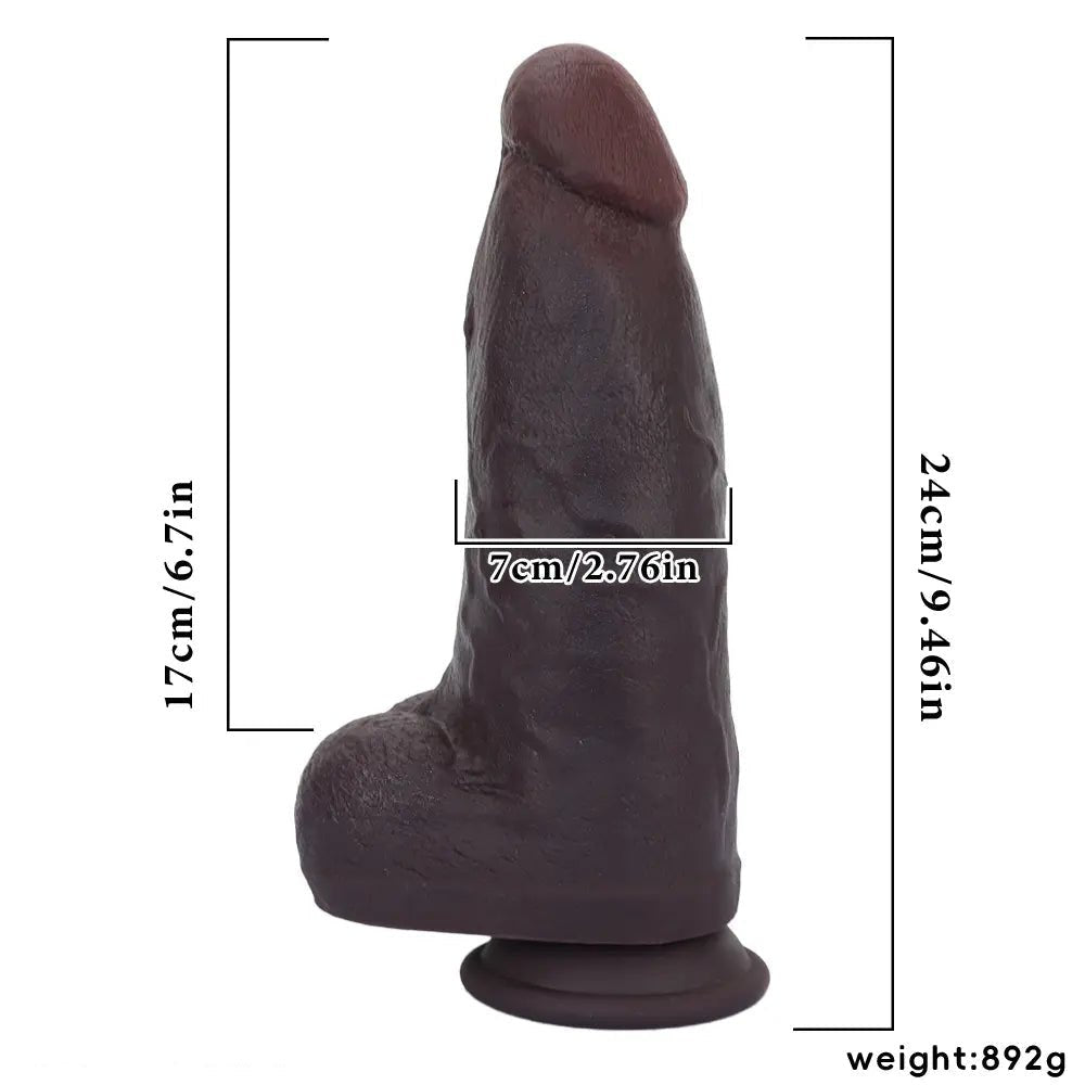 Coffee silicone suction cup dildo, photo 6