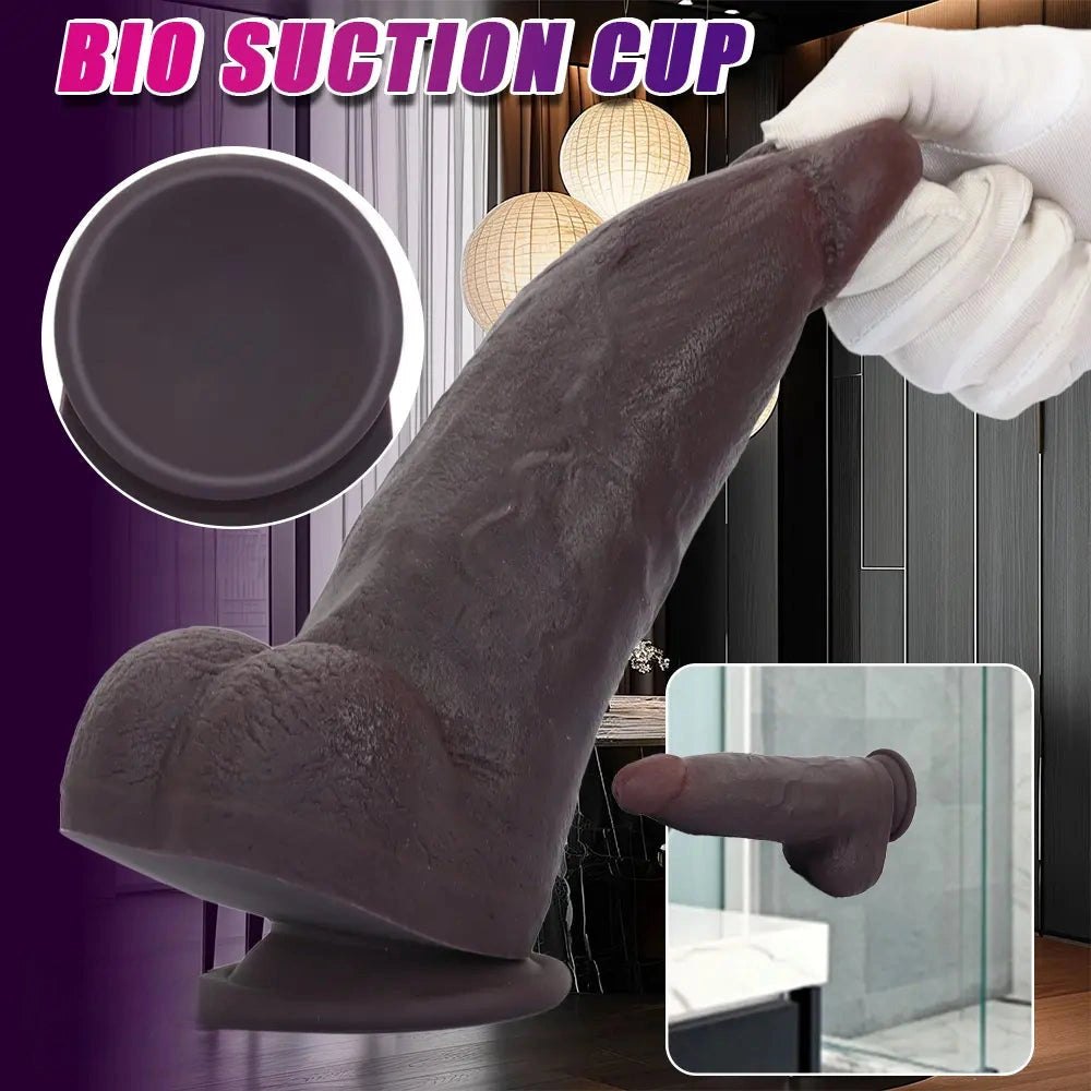 Coffee silicone suction cup dildo, photo 7