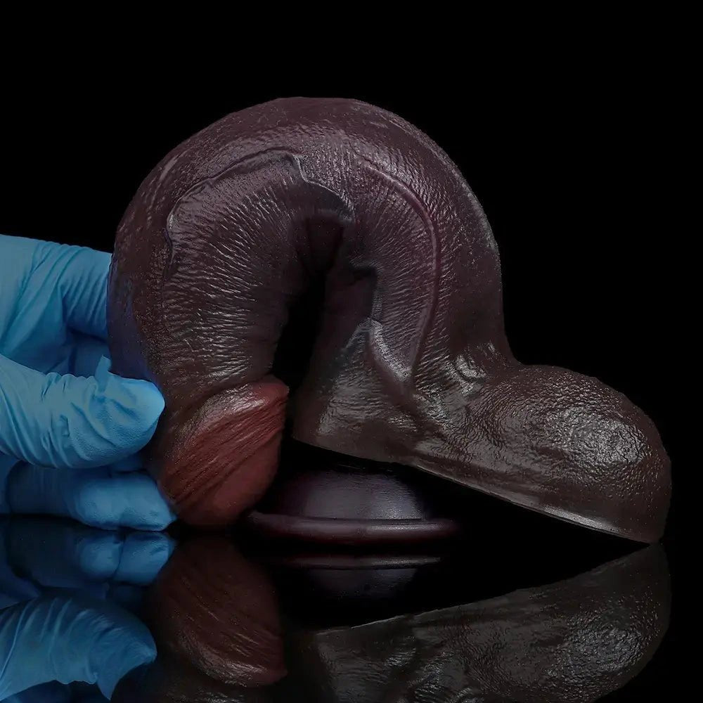 Coffee silicone suction cup dildo, photo 5