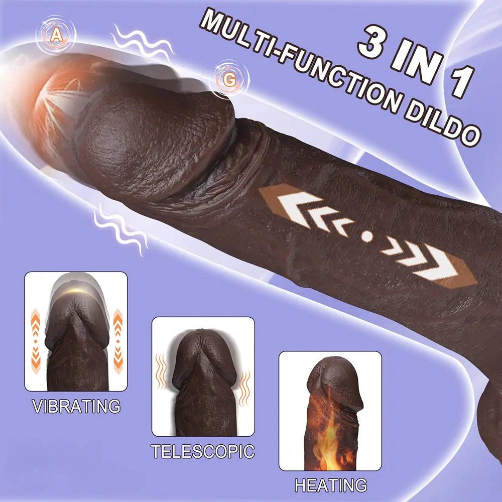 Coffee silicone suction cup dildo, photo 1
