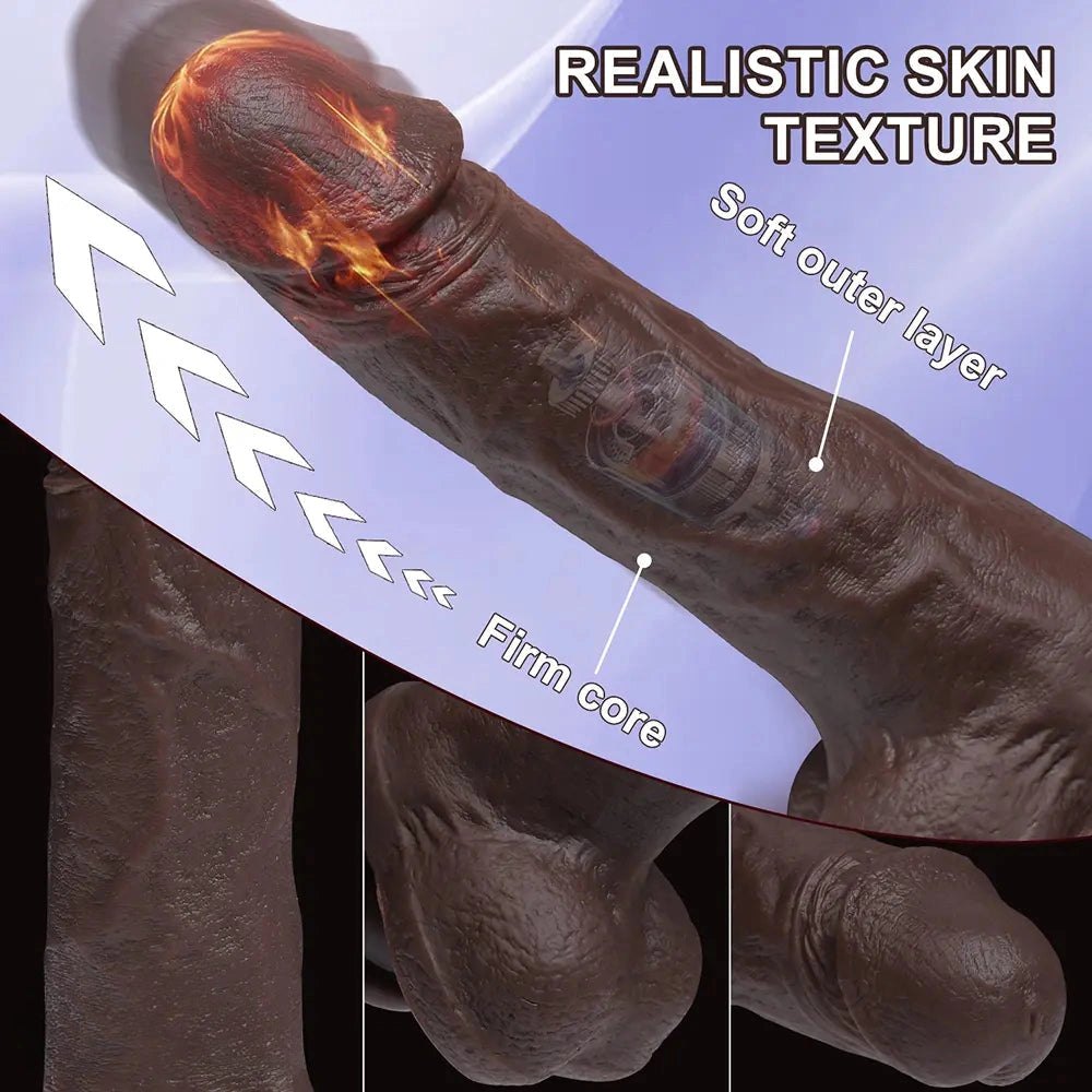Coffee silicone suction cup dildo, photo 4