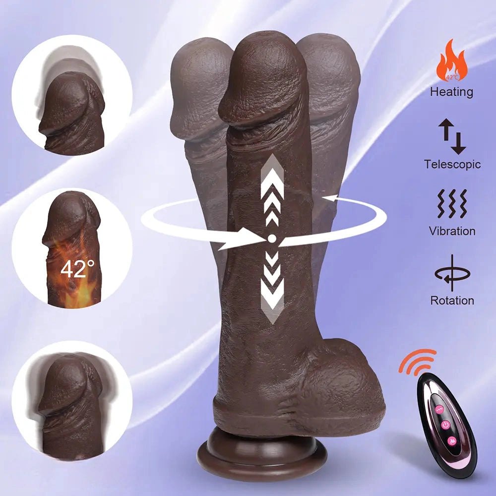 Coffee silicone suction cup dildo, photo 5