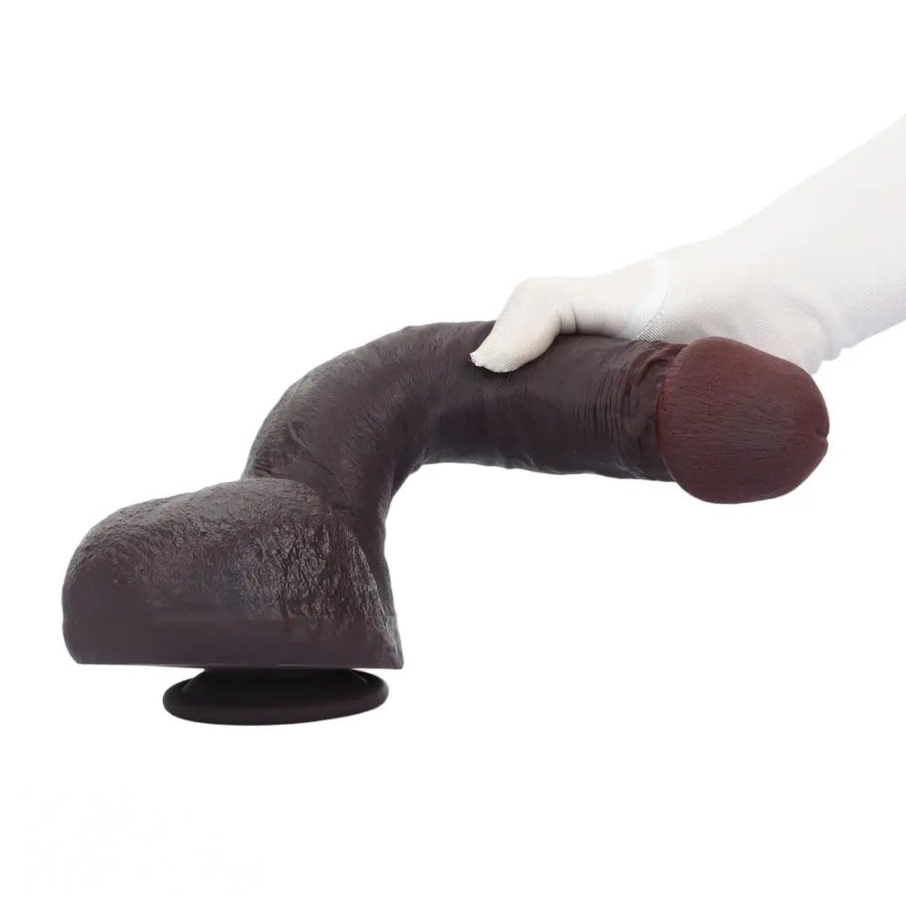 Coffee suction cup silicone dildo, photo 13