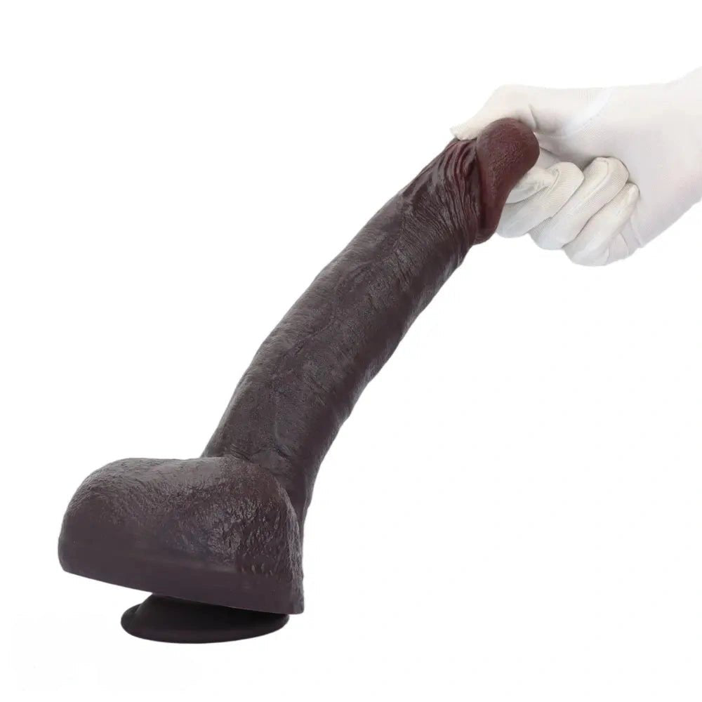 Coffee suction cup silicone dildo, photo 14