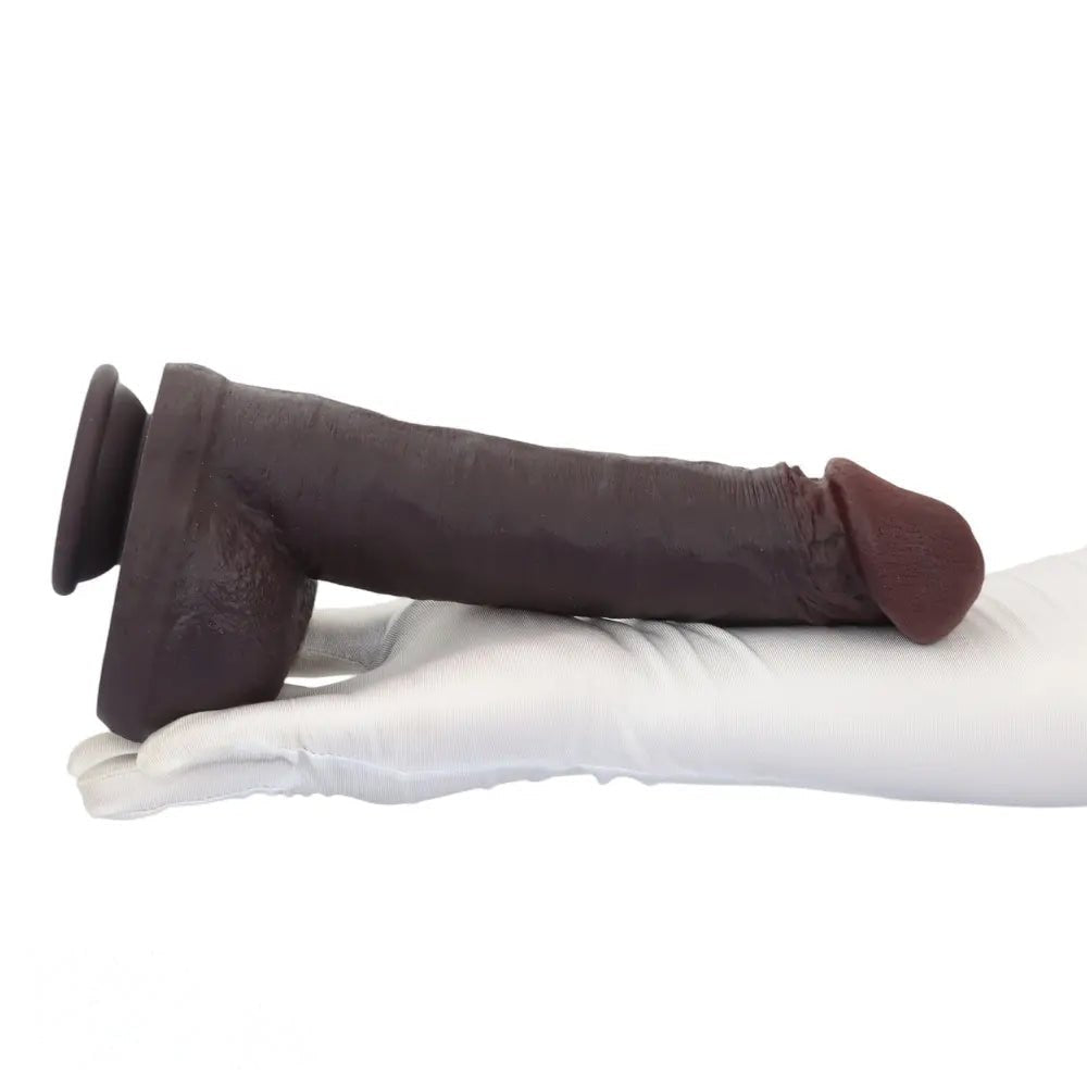 Coffee suction cup silicone dildo, photo 15