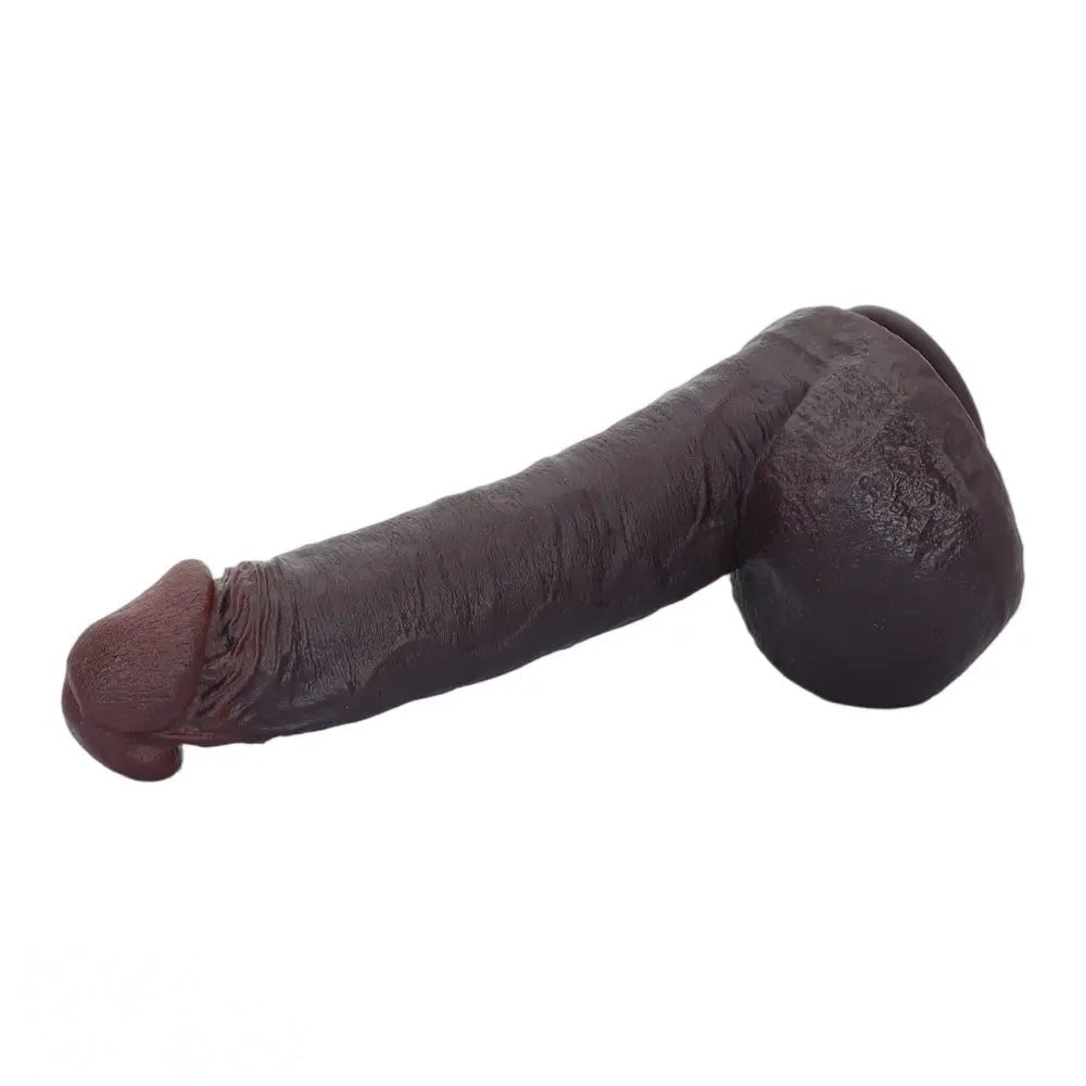 Coffee suction cup silicone dildo, photo 8