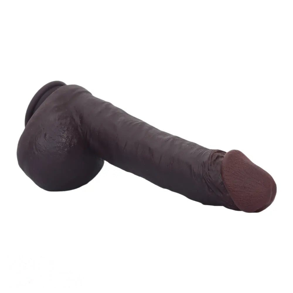 Coffee suction cup silicone dildo, photo 9