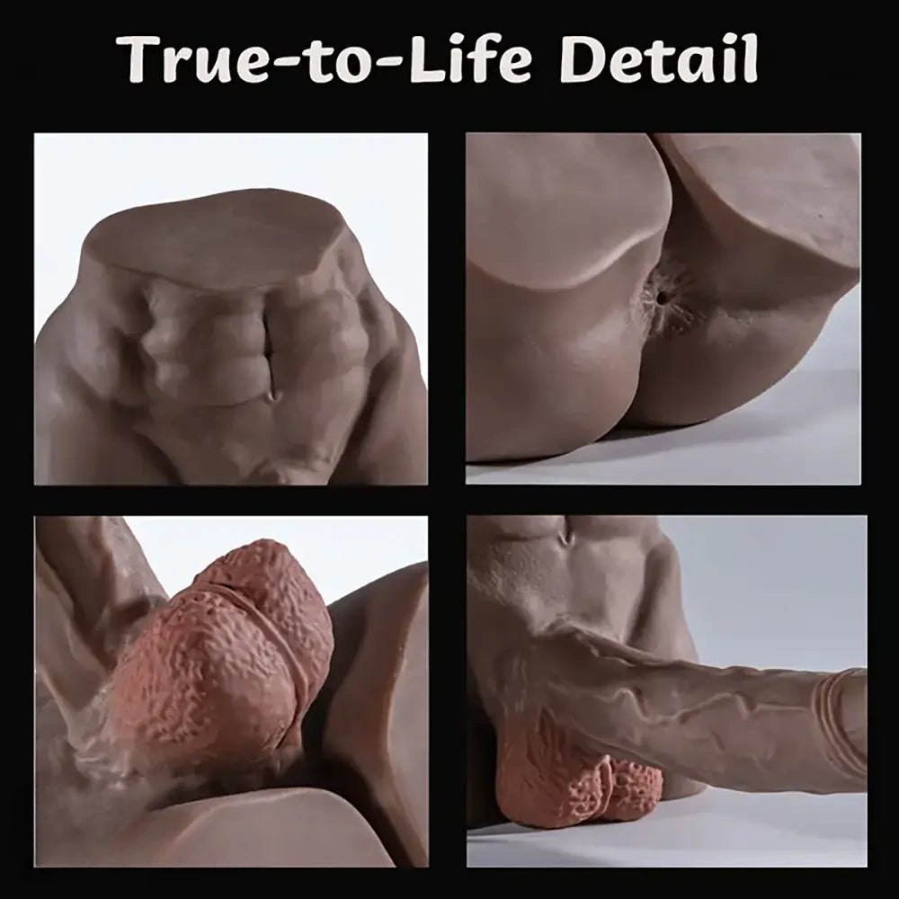 Coffee silicone torso dildo, photo 4