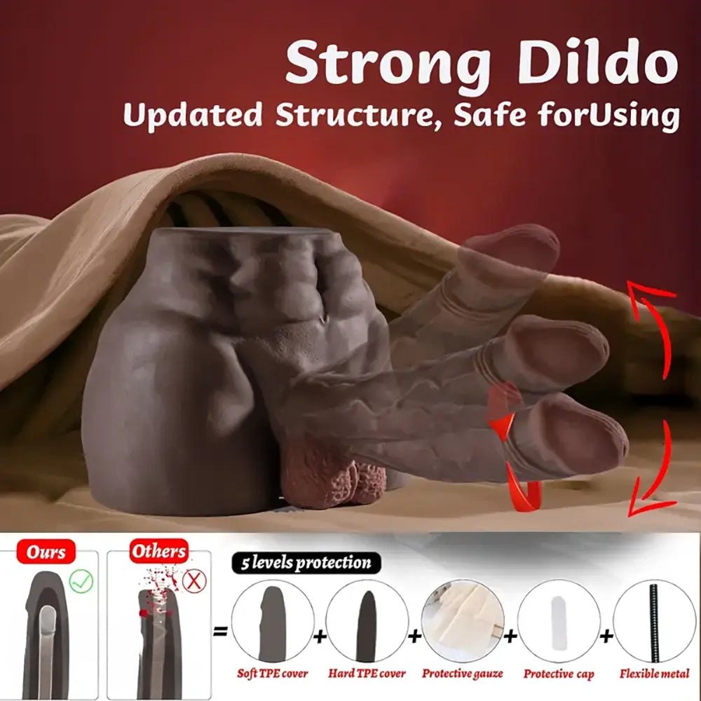Coffee silicone torso dildo, photo 5