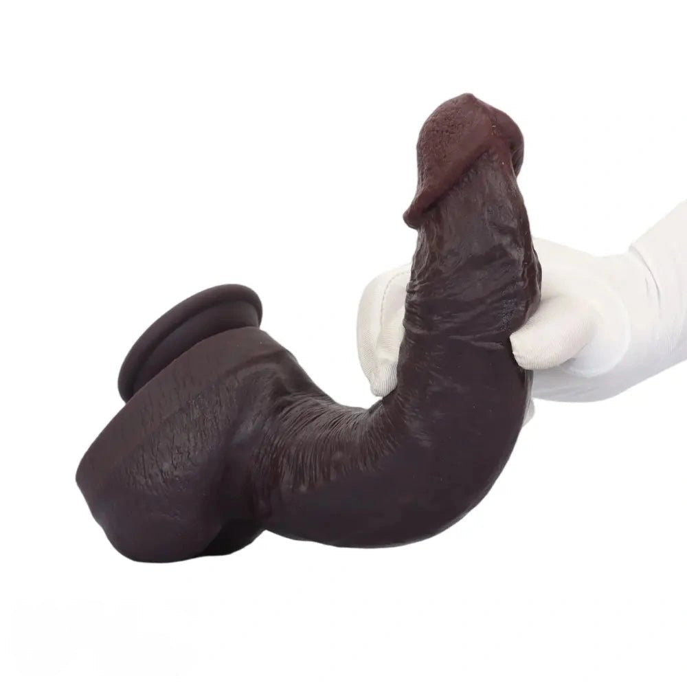 Coffee dual density suction cup dildo, photo 11