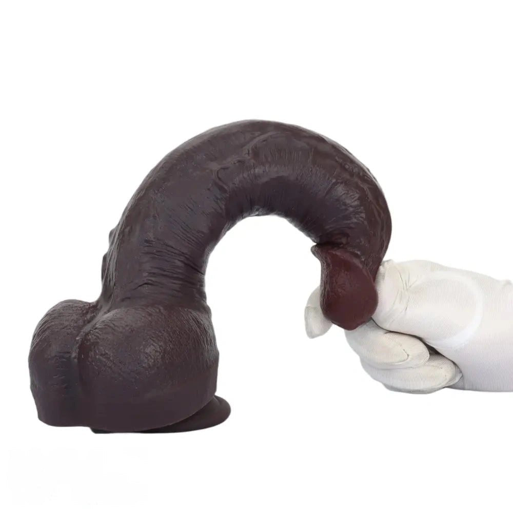 Coffee dual density suction cup dildo, photo 14
