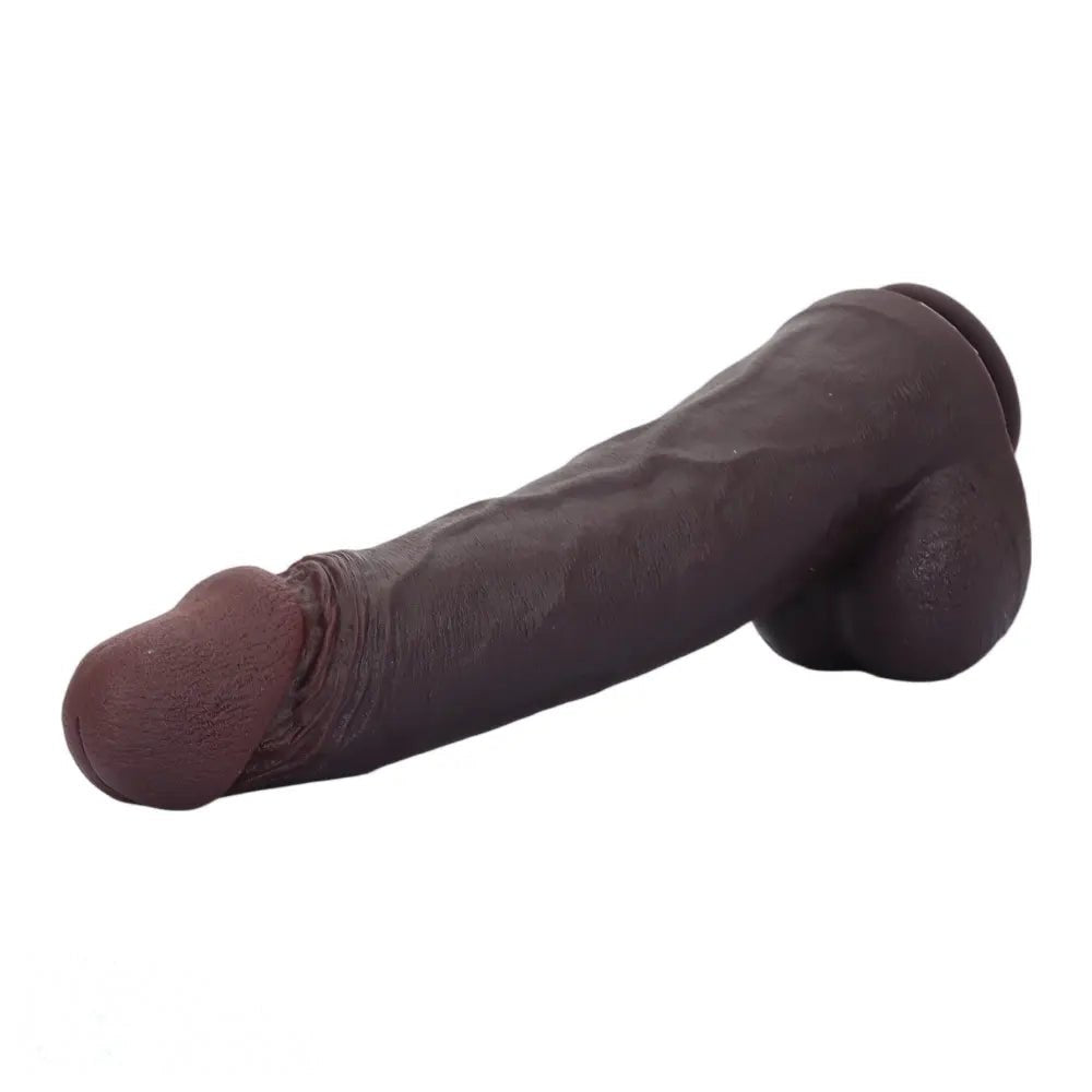 Coffee suction cup silicone dildo, photo 10