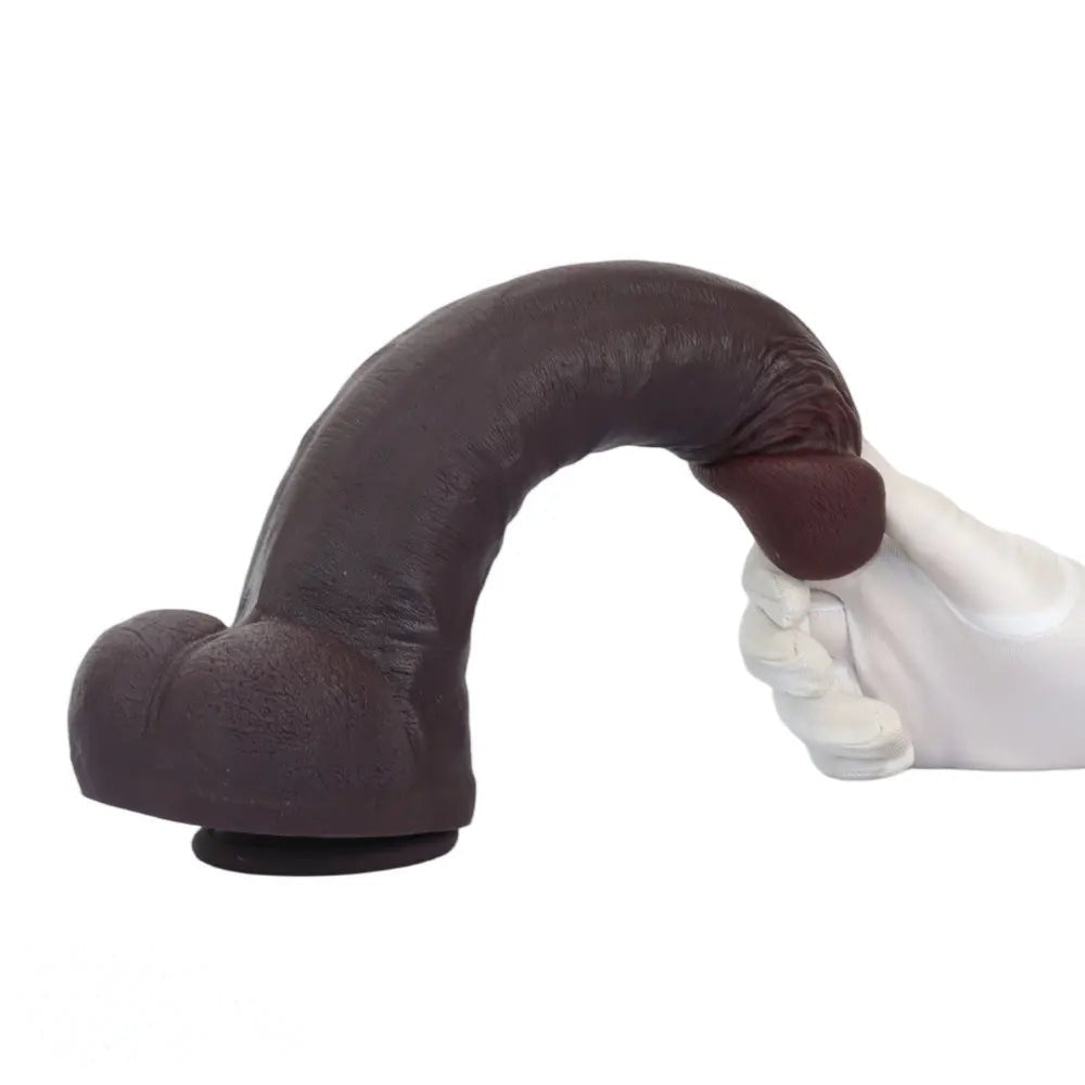 Coffee suction cup silicone dildo, photo 14