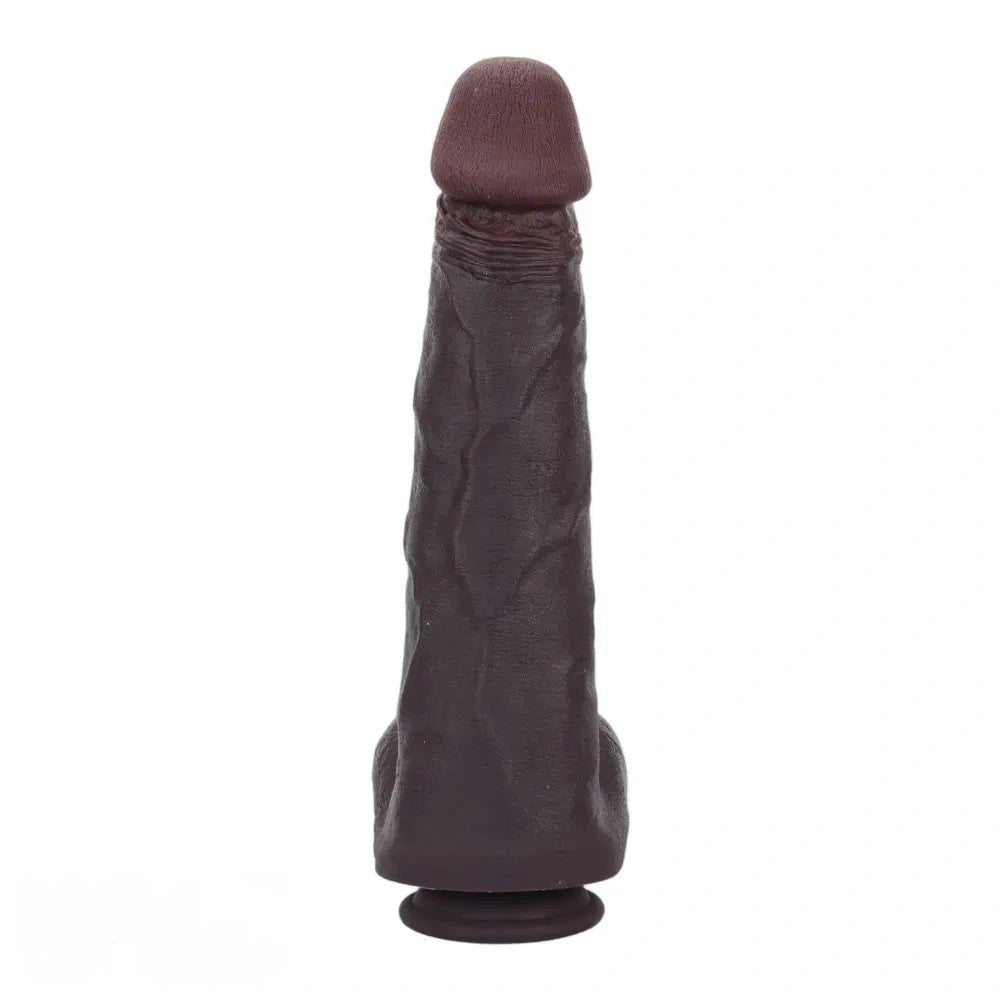 Coffee suction cup silicone dildo, photo 2